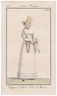 Le Journal des Dames et des Modes 1817 Costume Parisien N°1630 Horace Vernet