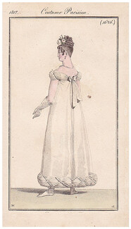 Le Journal des Dames et des Modes 1817 Costume Parisien N°1626 Horace Vernet