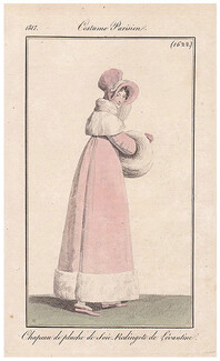 Le Journal des Dames et des Modes 1817 Costume Parisien N°1622 Horace Vernet
