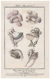 Observateur Des Modes 1822 N°207 Hats
