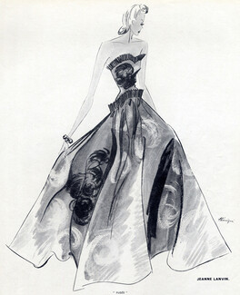 Jeanne Lanvin 1939 Evening Gown, Léon Bénigni