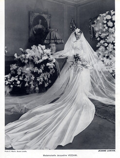 Jeanne Lanvin 1939 Jacqueline Vezzani, Wedding Dress, Photo C.Martin