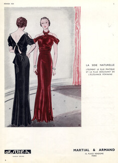 Martial et Armand 1934 Evening Gown