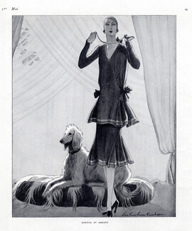 Martial et Armand 1926 Fashion Illustration Lee Creelman Erickson, Sighthound, Greyhound