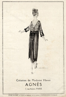 Agnès Madame Havet 1919 Fashion Illustration