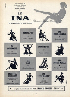 Ina (Stockings Hosiery) 1955 J. Langlais