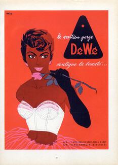 Déwé (Lingerie) 1955 Bra, Walz