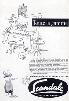 Scandale (Lingerie) 1954 Girdle, Bra, Robert Sivard