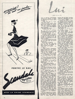 Scandale (Stockings Hosiery) 1953 Raymond de Lavererie