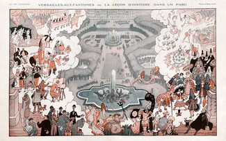 Henri Avelot 1925 Versailles Parc, Comic Strip