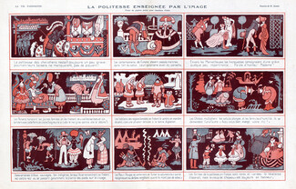Henri Avelot 1921 The Politeness, Comic Strip