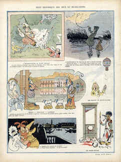 Henri Avelot 1904 Jeux & Récréations, Swing, Domino..Comic Strip