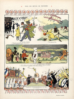 Henri Avelot 1910 Les Revues de Printemps, Comic Strip