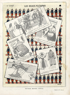 Henri Avelot 1902 Image d'Epinal, Military Soldiers, Comic Strip