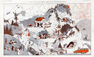 Pierre Lissac 1922 The Pleasures of the Mountain, Comic Strip