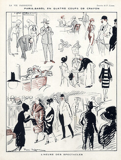 Pierre Lissac 1921 Elegant Parisienne Comic Strip
