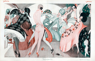 Gerda Wegener 1926 Carnival Costume Disguise, Nude