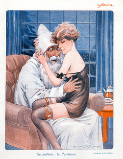 Maurice Millière 1926 Santa, Sexy Girl his Preferred the Parisienne