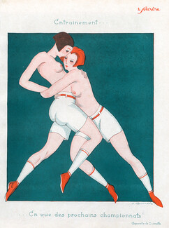 Léon Bonnotte 1926 "Entrainement", Sports Women