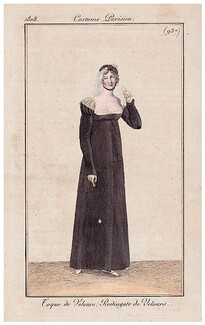 Le Journal des Dames et des Modes 1808 Costume Parisien N°937