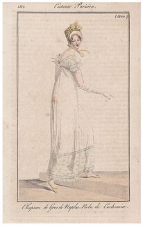 Le Journal des Dames et des Modes 1812 Costume Parisien N°1260
