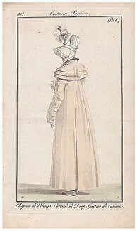 Le Journal des Dames et des Modes 1813 Costume Parisien N°1366 Horace Vernet