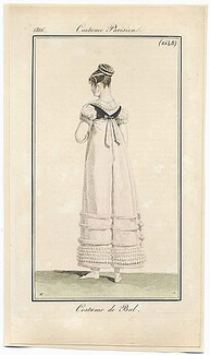 Le Journal des Dames et des Modes 1816 Costume Parisien N°1548 Horace Vernet