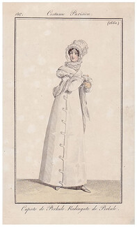Le Journal des Dames et des Modes 1817 Costume Parisien N°1660