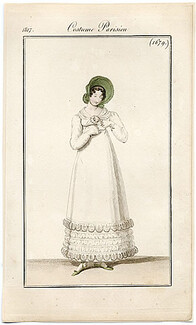 Le Journal des Dames et des Modes 1817 Costume Parisien N°1679