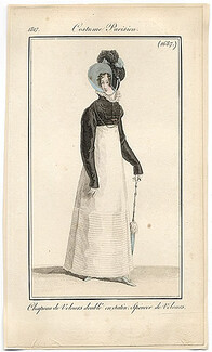 Le Journal des Dames et des Modes 1817 Costume Parisien N°1687
