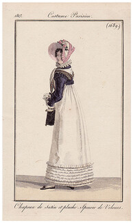 Le Journal des Dames et des Modes 1817 Costume Parisien N°1689