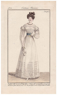 Le Journal des Dames et des Modes 1822 Costume Parisien N°2098