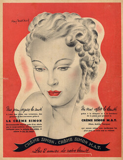 Crème Simon (Cosmetics) 1940 Raymond Bret-Koch