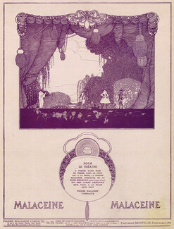 Malaceïne (Cosmetics) 1921 Pierrot & Colombine, Theatre Scenery