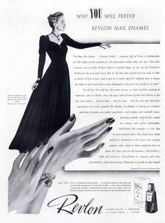 Revlon (Cosmetics) 1938 Nail Polish, Georgia Carroll