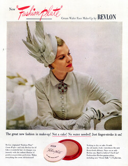 Revlon (Cosmetics) 1948 Hat & Coat Lilly Dache