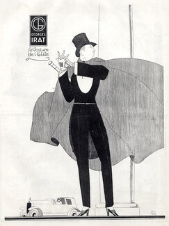Georges Irat (Cars) 1924 Elegant Man, Dufour