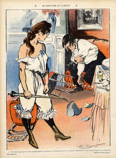 Balluriau 1906 "Le dimanche en Famille" Sunday at Home