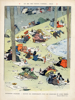 Marcel Capy 1910 Culinary Exhibition, Comic Strip