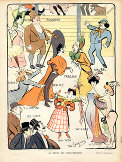 De Losques 1905 Folies Bergère Variety Show, Caricature