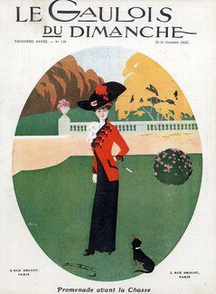 Portalez 1910 Elegant Parisienne Short-haired Dachshund