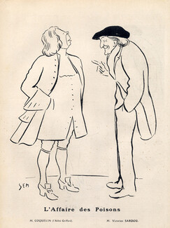 SEM (Georges Goursat) 1908 Victorien Sardou, Caricature
