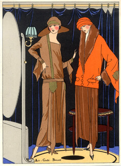 Beer (Couture) 1923 Fashion Illustration, Decorative Arts, Pochoir