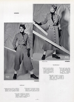 Hermès (Sportswear) 1933 Winter Sports Fashion, Models Kerouan & Bourrasque
