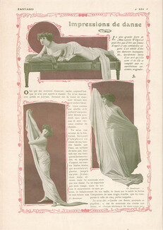 Impressions de danse, 1909 - Photo Reutlinger, Texte par Colette Willy, 2 pages