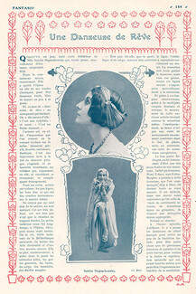 Une Danseuse de Rêve, 1909 - Napierkowska Portraits, Russian Dancer, 2 pages