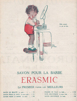 Erasmic (Soap) 1920 Mabel Lucie Attwell, "The Little Barber"