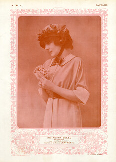 Monna Delza 1911 Mme Lenthéric Hat, Portrait