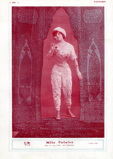 Polaire 1908 Portrait, Theatre Costume