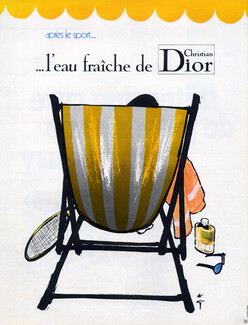 Christian Dior (Perfumes) 1971 René Gruau, Eau Fraîche